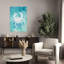 Ethereal Blue Crab Abstract Ethereal Serene Crab Nature Ocean Wall Art Print 1 Piece Wrapped Canvas Wall Art-939606195