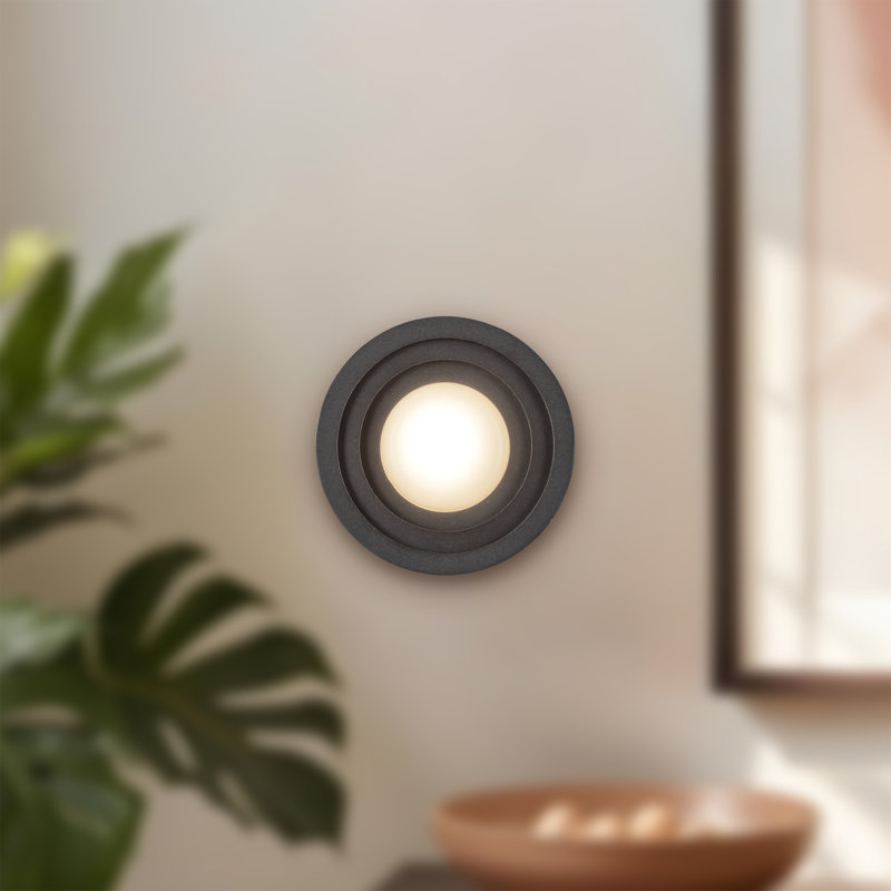 Arco 1 - Light LED Flush Mounted Sconce, Black