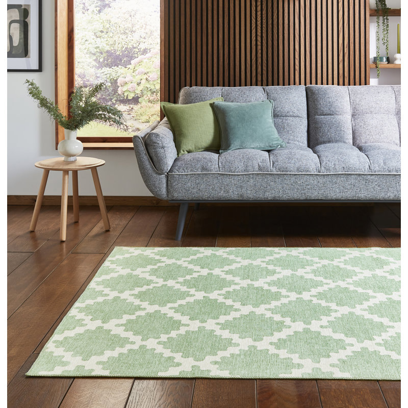 Scion Floral Digitally Printed 61cm X 230cm Area Rug, Runner 61 x 230 cm, Green