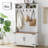 Hall Tree 38"wide With Bench And Shoe Storage