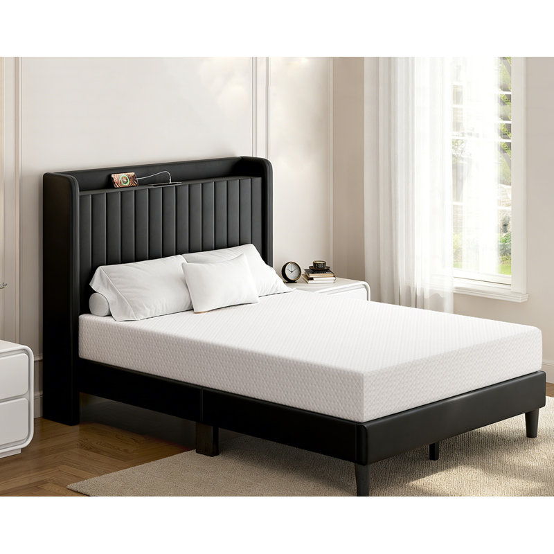 8-Inch Gel Memory Foam Mattress, 3-Layer Cooling Foam With Green Tea Infusion, Medium Firm Support, Pressure Relief & Motion Isolation, Certipur-US Certified, Fiberglass Free