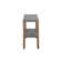 Aston 6 Piece Dining Set With 42"W Dining Table Four 15"W Square Stools And 1 Buffet Console Table
