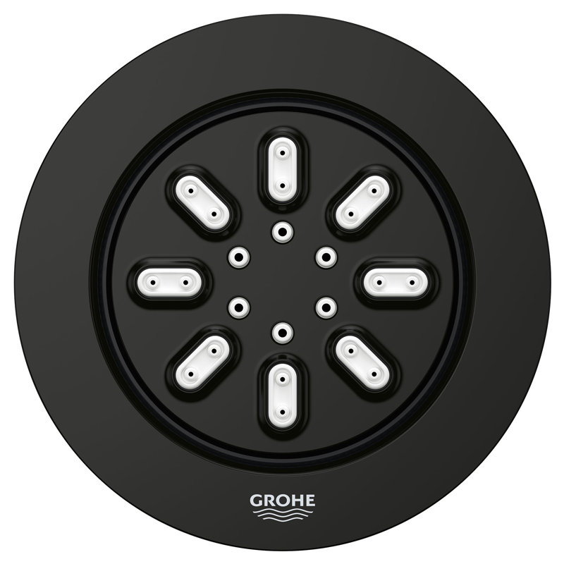 Réglages du jet de pluie Rainshower Aqua, Noir mat