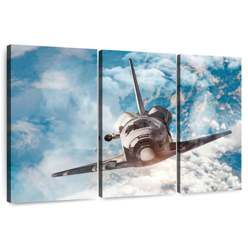 Oberle Spacecraft Ascent, 48" H x 74" W