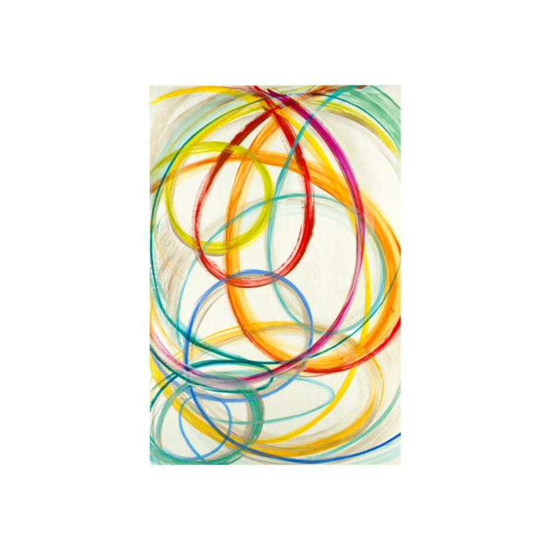 Salt Water Taffy Painting by Chelsea Art Studio, Glass Coat, 24" H x 36" W x 1.5" D