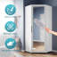 472.44*203.2*203.2CM Modern Corner Wardrobe with High Gloss UV Doors and Mirror,Solid Wood Style-1970181879
