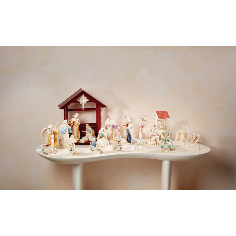 First Blessing Nativity Water Well Figurine