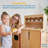 ECR4Kids Wooden Pretend Play Kitchen Storage Cupboard for Kids, Montessori Furniture-108196716