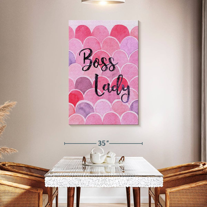 Tergel Boss Lady Typography, 48" H x 32" W