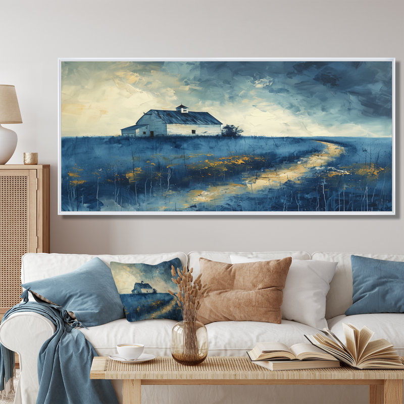 Naomi - décoration murale grange, White Picture Framed, 24" H x 32" W