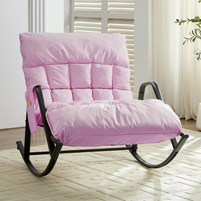 Fauteuil inclinable surdimensionné pour 2 personnes avec deux dossiers réglables - inclinaison à 4 positions (90 ° à 180 °), support de massage en nid d'abeille, structure en acier au carbone et poches latérales - causeuse moelleuse de 59 po de lar