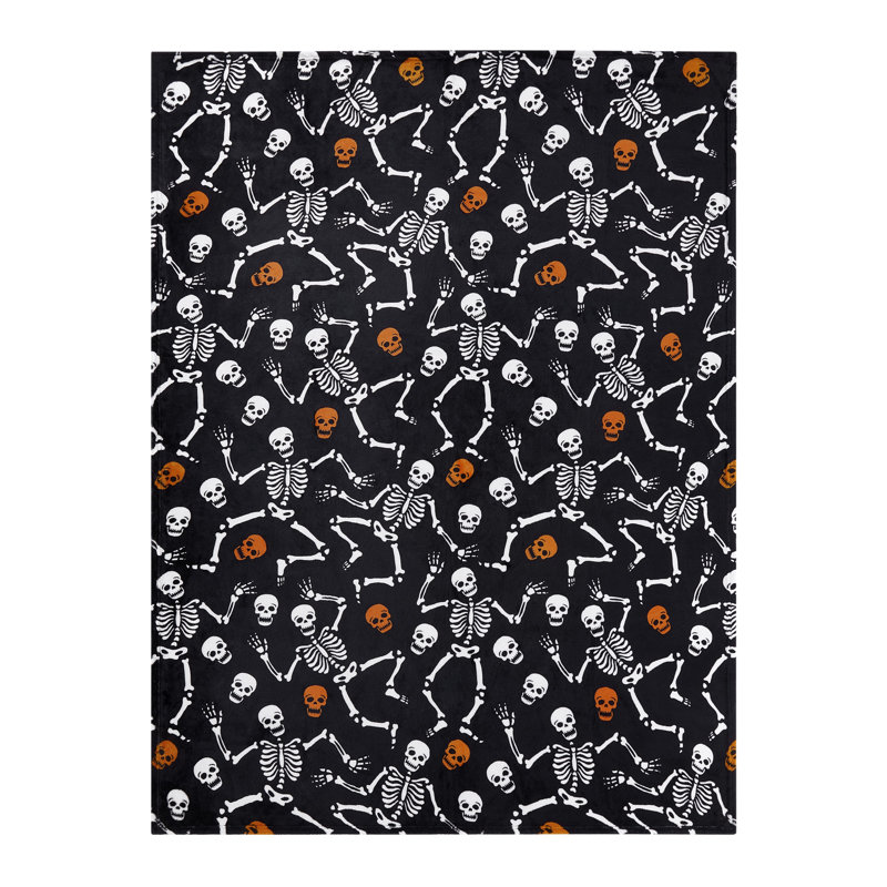 Très grande couverture décorative très douce et moelleuse d'Halloween de Kate Aurora - 50 l x 70 L