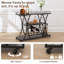 Chariot-bar de cuisine de style industriel
