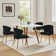 Axia 4 Piece Tufted Velvet Wing Back Side Chair Set