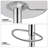 4 Pieces Bar Stools Adjustable Swivel Barstools, Modern Dining Counter Height Bar Chairs-1260508144