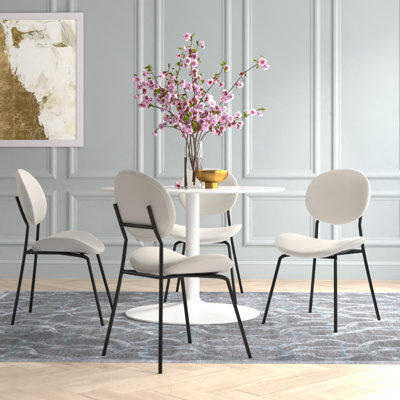 Alaya 137.2cm H Velvet Upholstered Side Chair
