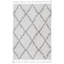 Eddy Shaggy Boho White Rug-249644370