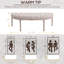 Banc rembourré en lin