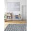 Kilim bleu marine foncé Jennabel 4 pi 11 po x 7 pi 11 po
