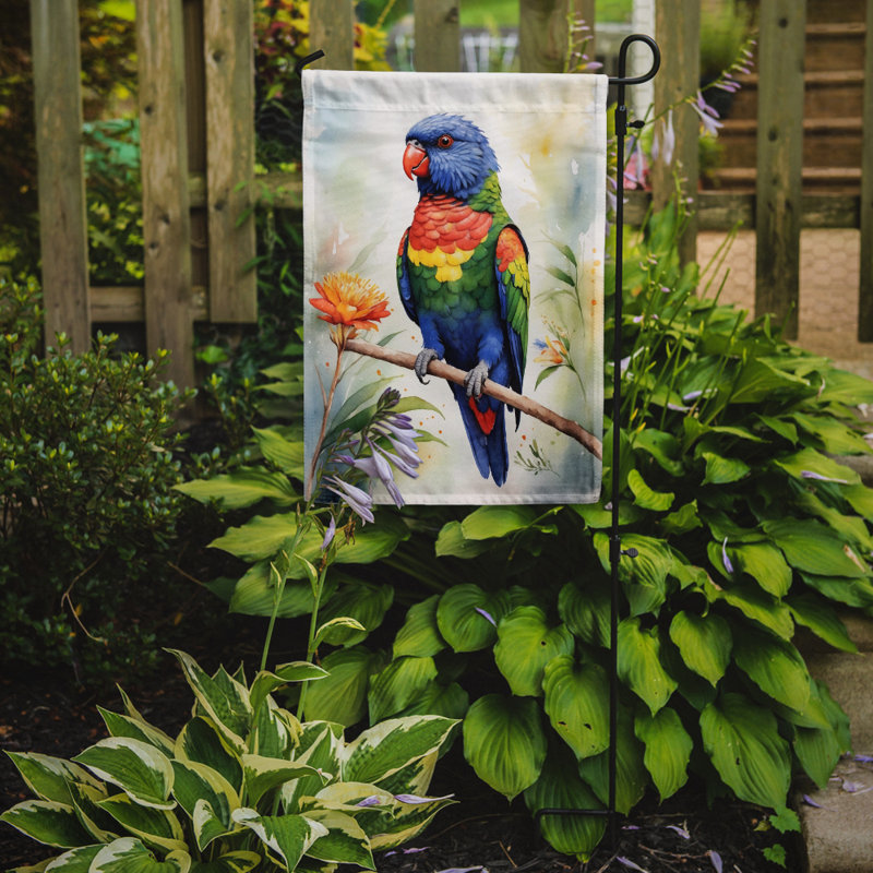 Drapeau de jardin, Loriquet arc-en-ciel