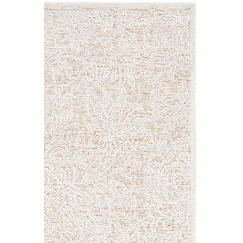 Tapis en laine / coton touffeté à la main Bathesda, Tapis de couloir 2 pi 3 po x 8 pi