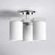 Preston 3 Light Glass Semi Flush Mount