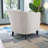 Upholstered Stripe Barrel Chair