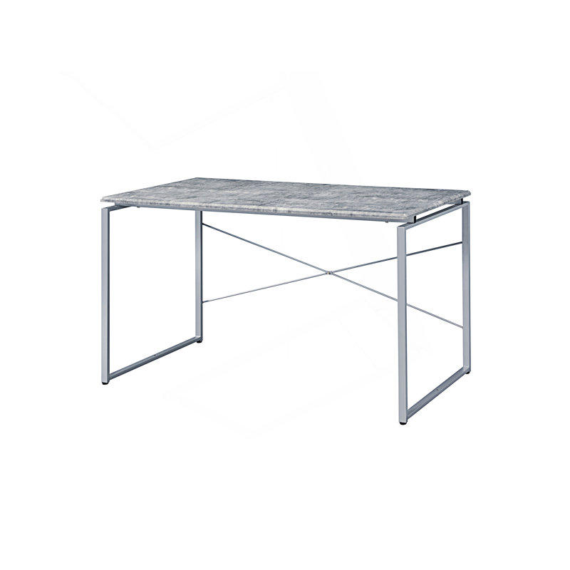 Industrial Writing Desk, Gray/Gray