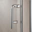 Porte de douche pivotante simple à panneau pivotant en verre, conception réglable sans cadre-113918431