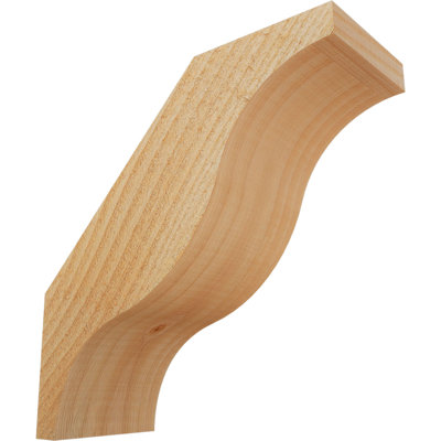 4"W x 10"D x 10"H Funston Rough Sawn Knee Brace, Douglas Fir