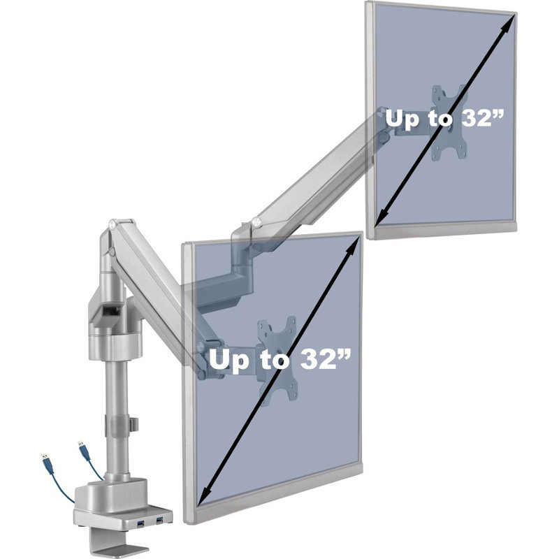 Lorell Multi-Screen Pole Mount