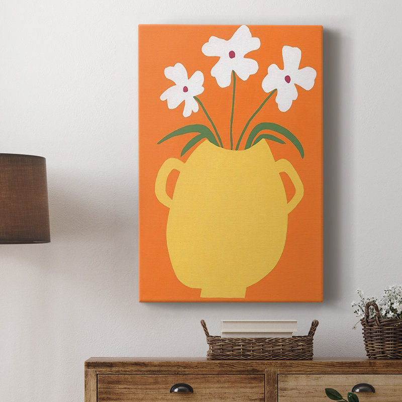 Modern Blooms II - impression sur toile tendue, H 18 po x l 12 po x P 1 po