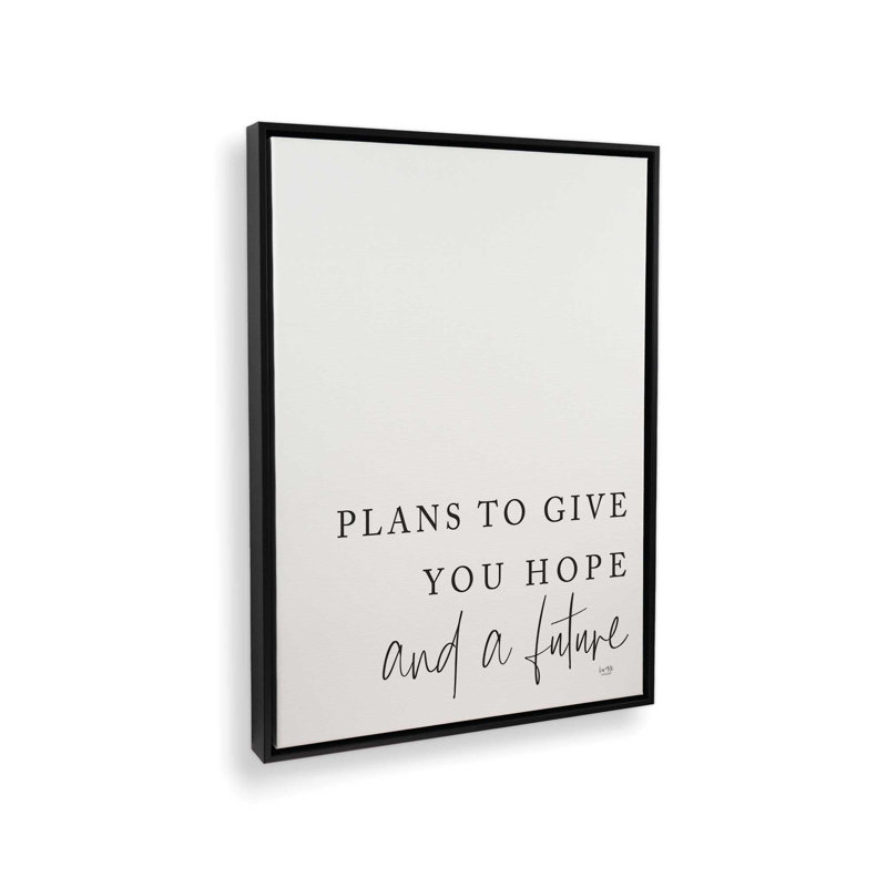 «Plan Set 2 of 2» par Lux + Me Designs, reproduction d'art, L 36 x H 48, Noir, Toile avec cadre