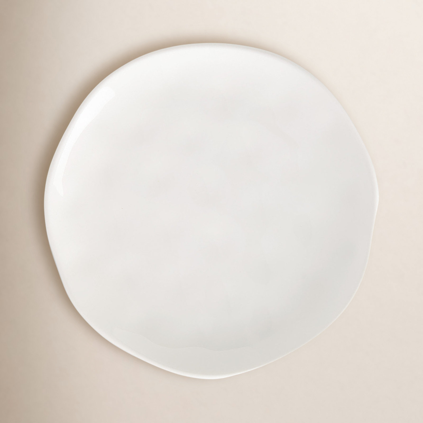 Bay Colors Blue 8" Porcelain Appetizer Plate, White