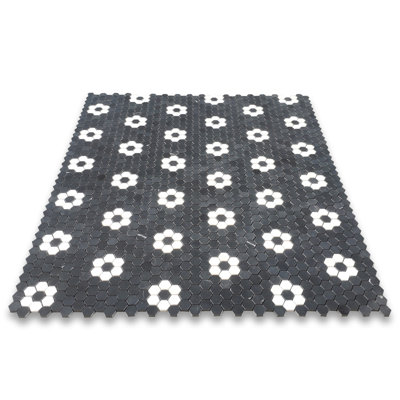 10" x 11" Marble Novelty Mosaic Wall & Floor Tile