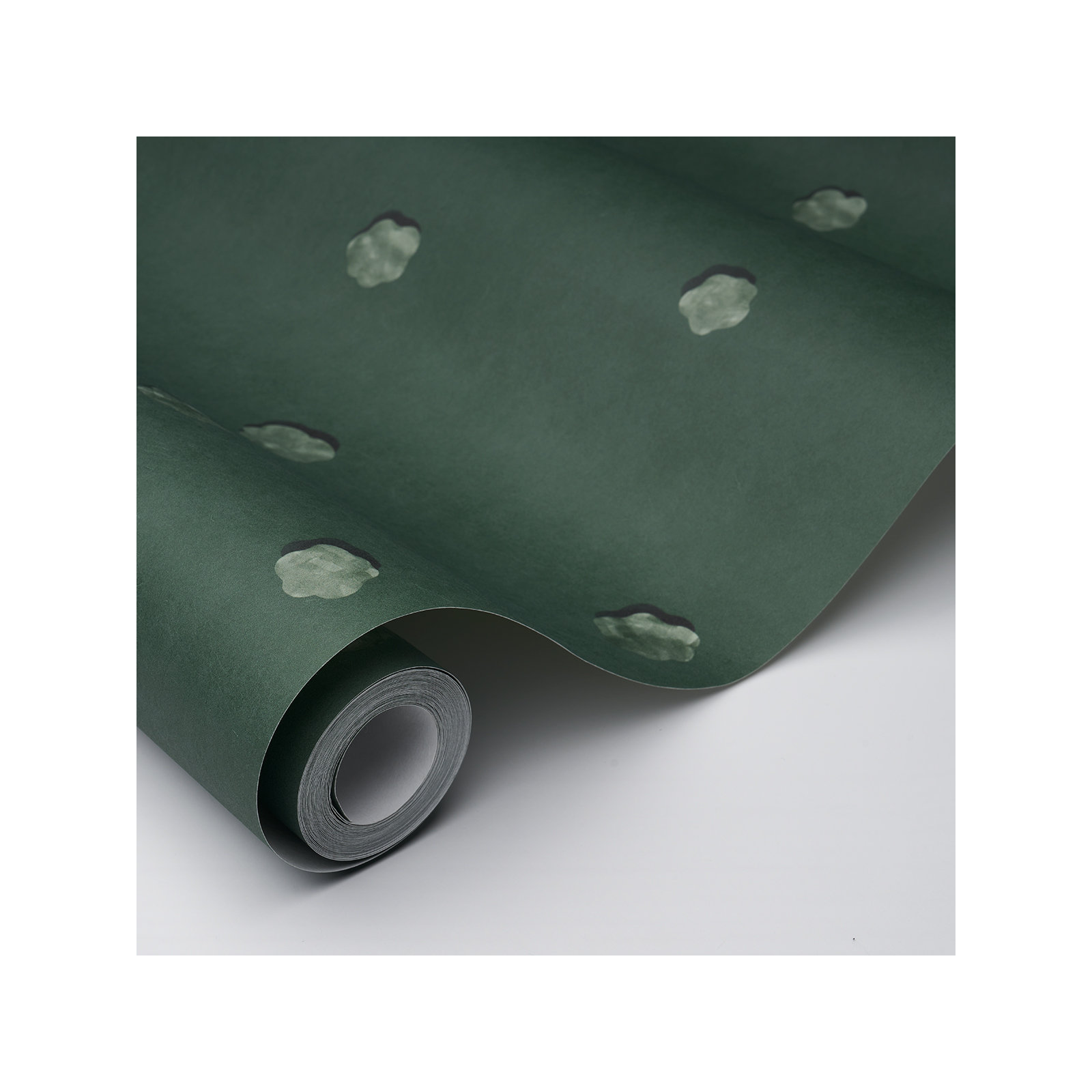 Schumacher x Backdrop Heavenly Bodies Wallpaper, Deep Green