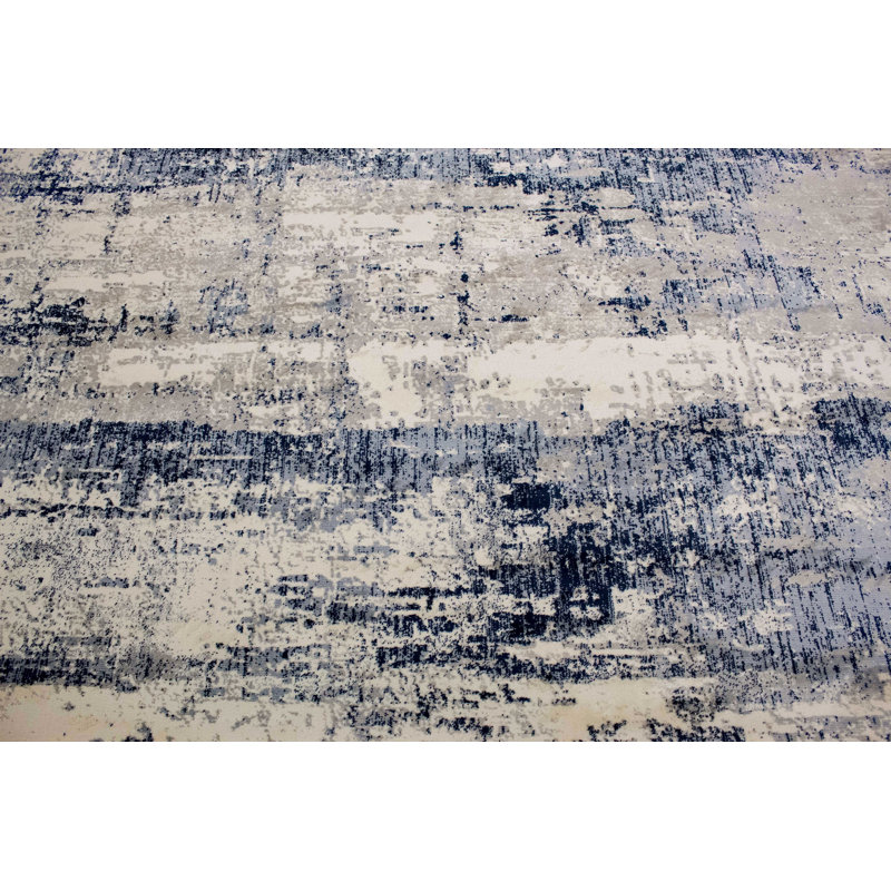 Kelson Abstract Indoor Rug, Round 4'5"