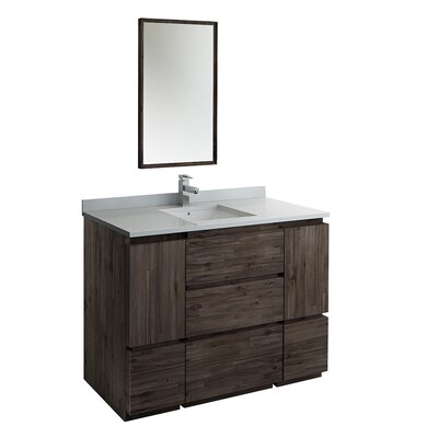 Formosa 48"" Single Bathroom Vanity Set with Mirror (Faucet Not Included) -  Fresca, FVN31-122412ACA-FC