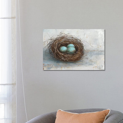 Rustic Bird Nest I by Ethan Harper - Wrapped Canvas Painting