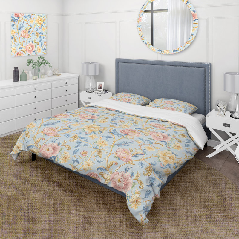 Ensemble de housse de couette Boho, Housse de couette simple + 2 taies décoratives st
