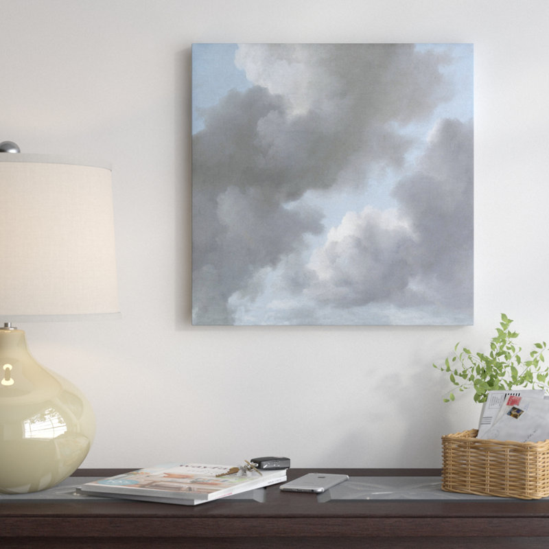Sophia Mann Cloud Study II - Reproduction d'art sur toile tendue avec châssis, H 37 po x l 37 po x P 1,5 po, Toile tendue