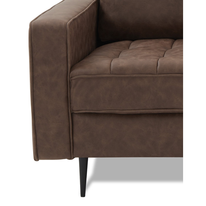 Dissay 3 Seater Faux Leather Sofa