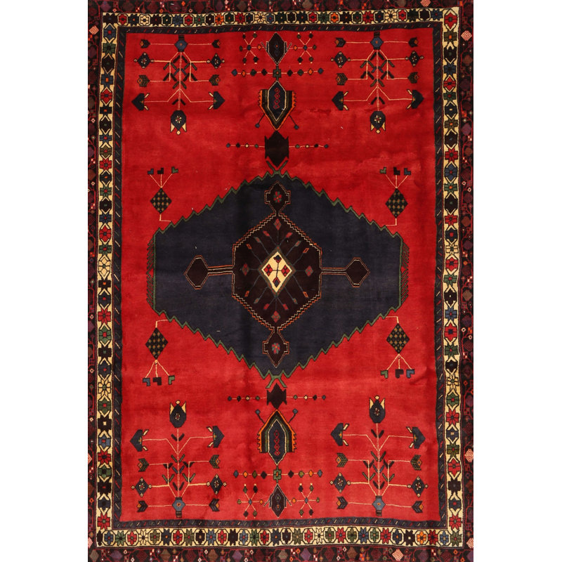 Tapis de style oriental rouge, Rectangle 8 pi x 12 pi