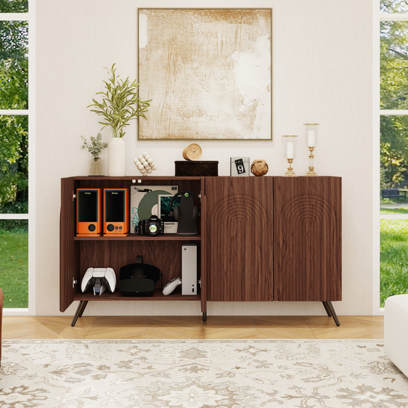 59.05"sideboard Buffet Cabinet With Storage，adjustable Shelves