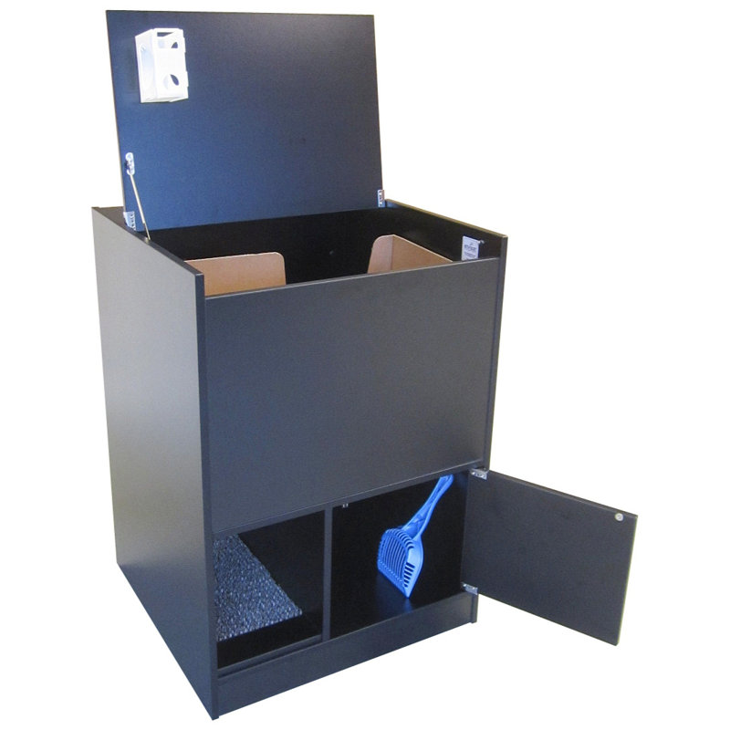 Armoire pour litière Heeya Out Of Sight, Noir, noir, noir, noir