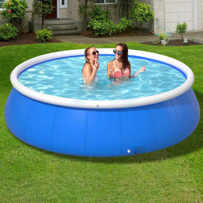 Piscine gonflable en maille à ressorts
