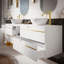 140mm Double Bathroom Vanity with Ceramic Basin