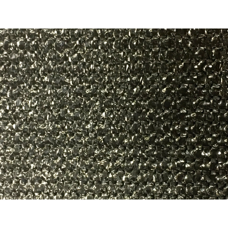 Écran tricoté en tissu d'intimité, Noir, H 93,6 po x l 1800 po x P 0,5 po
