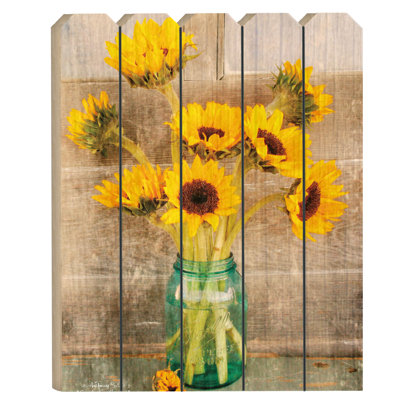 « Country tournesols » par Anthony Smith-impression d’art graphique encadrée sur papier