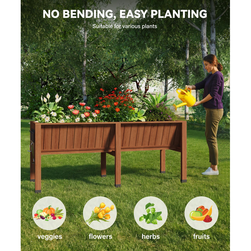 Wood Raised Garden Bed